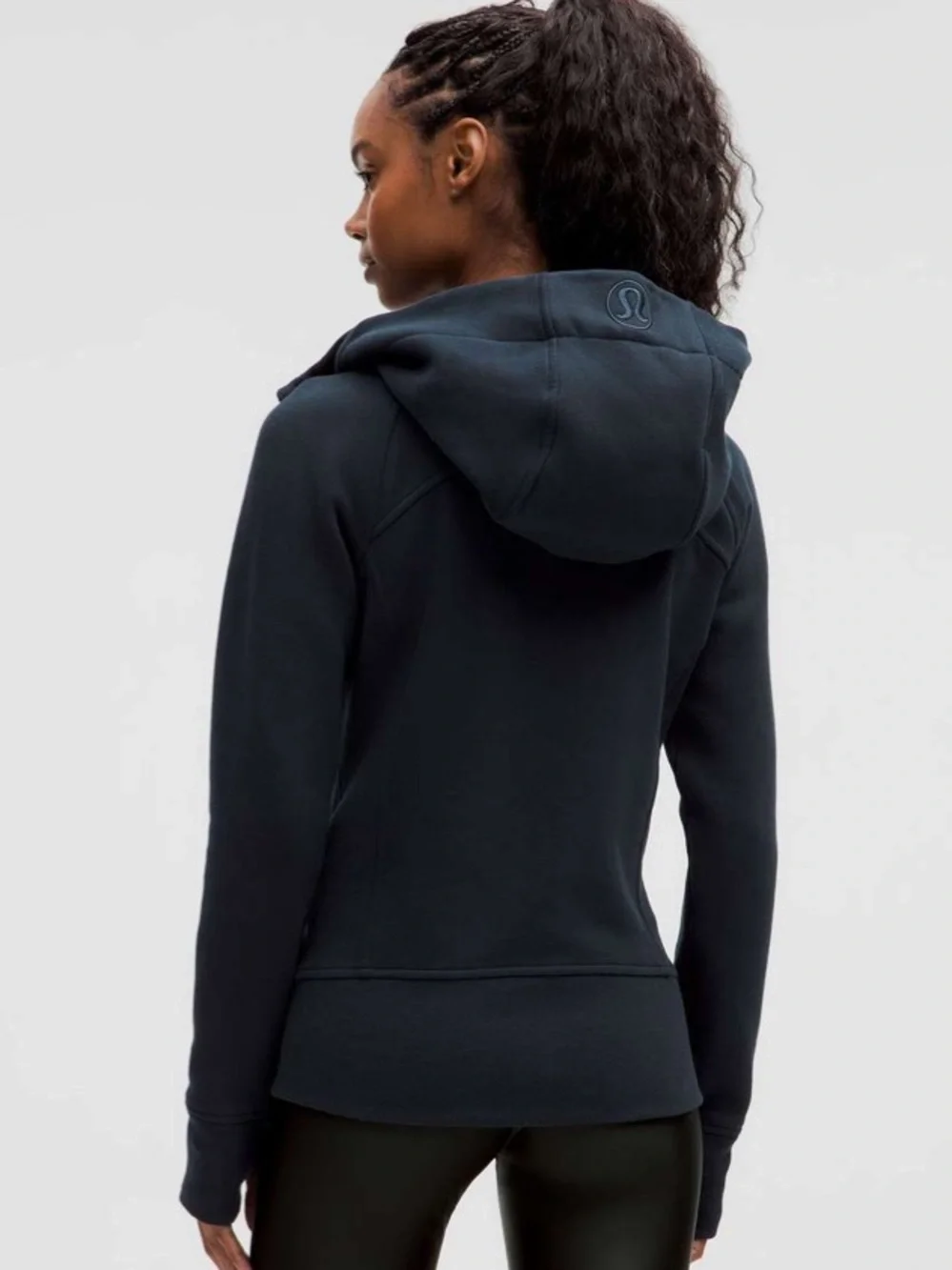 Lululemon Scuba Full-Zip Hoodie in True Navy/Gold